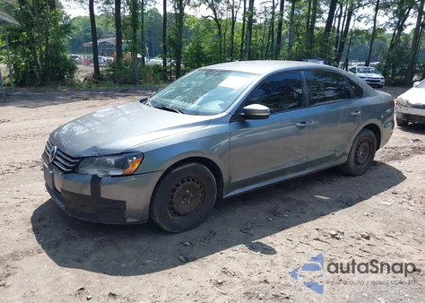 2014 Volkswagen Passat 2.5L S from USA, damaged, VIN 1VWAP7A37EC018693